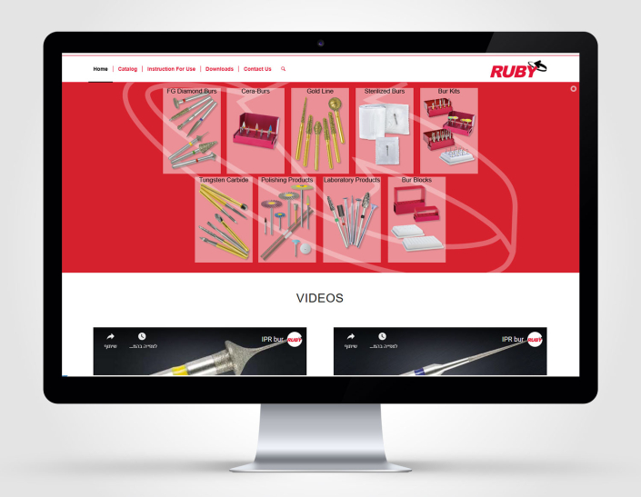 עיצוב אתר קטלוג מוצרים RUBY 1