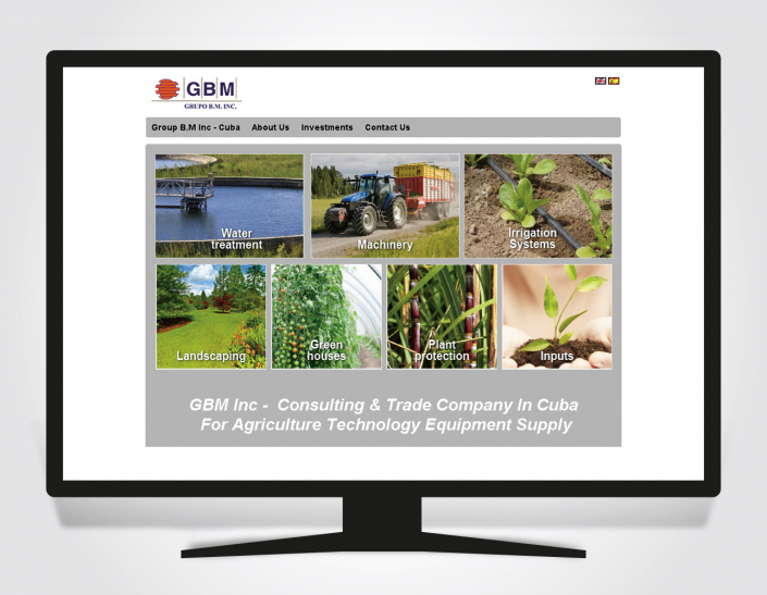 עיצוב ובניה של אתר עבור GBM מייצגת חברות בתחום החקלאות